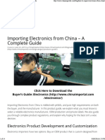 China Electronics Certifications For Import