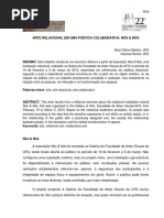 Arte Relacional Em Uma Poetica Colaborativa-libre