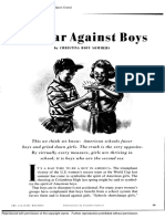The War Against Boys - Christina Hoff Sommers - Atlantic Monthly Vol 285 No 5 May 2000