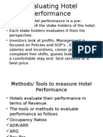 Evaluating Hotel Performance