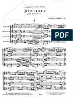 Alfred Desenclos - Quatuor (Sax Quartet SATB)