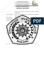 Proposal Kegiatan Penghijauan, Toga Dan Aquaponic