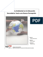 conciencia ambiental en La educacion secundaria