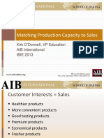 How To Match Production Capacity To Your Sales