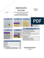 Cronograma 2016-2017 Primer Quimestre