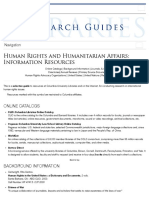 Human Rights and Humanitarian Affairs Information Resources