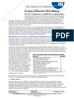 Parliamentary rule making