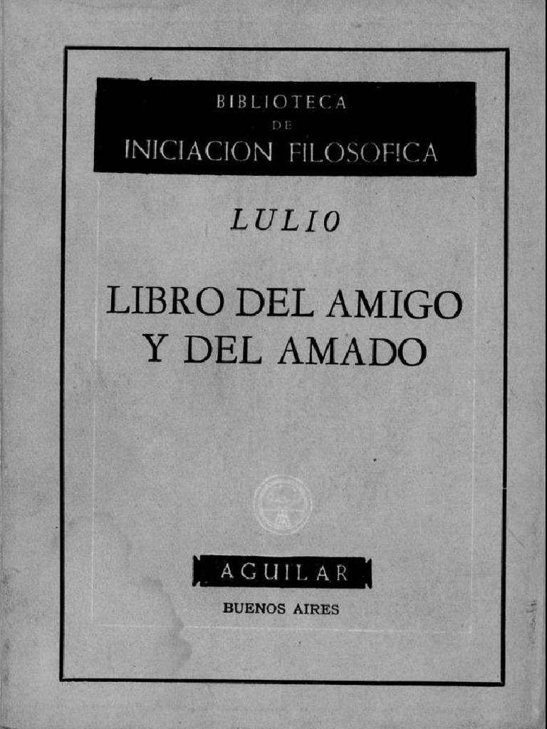 Raimundo-Lulio-libro Del Amigo y Del Amado | PDF