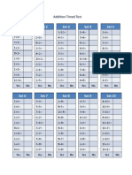 Timed Addition Test