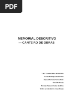 Memorial Descritivo Canteiro