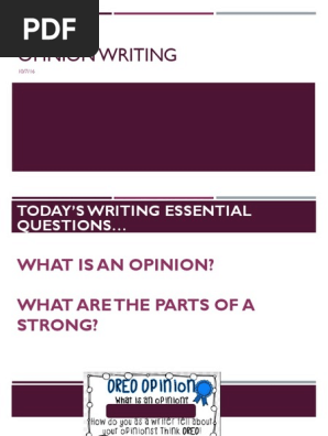 opinion writing