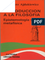 Ajdukiewicz Kazimierz - Introduccion A La Filosofia - Epistemologia Y Metafisica PDF