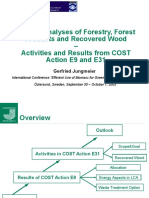 System Analyses of Forestry, Forest Products and Recovered Wood - Activities and Results From COST Action E9 and E31