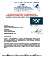 ANEP pide al Ministerio de Justicia nombrar en plaza a trabajadores con funciones de oficiales e inspectores 