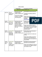 Weekly Digital Learning Schedule