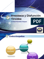Anestesia Y Disfuncion Tiroidea