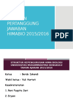 Laporan Pertanggung Jawaban Himabio