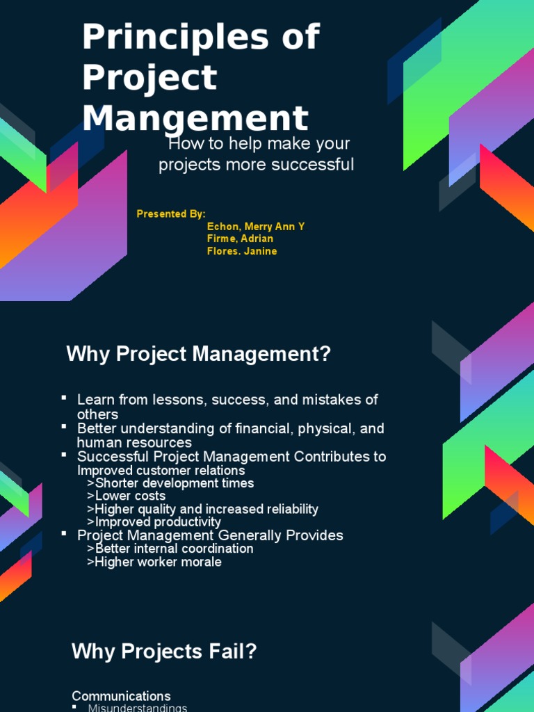 Principles of Effective Project Management | PDF | Project Management ...