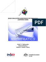 BEAM LG Gr.6 Module 6-Mathematics 6 Number Theory