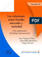 Las Relaciones Entre Estado y Mercado y Sociedad