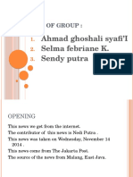 Ahmad Ghoshali Syafi'i Selma Febriane K. Sendy Putra: Name of Group