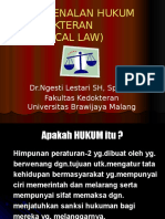 PENGENALAN HUKUM KEDOKTERAN (Prog Biomedik) 2011