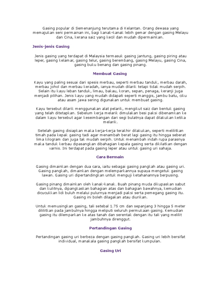 Gasing | PDF