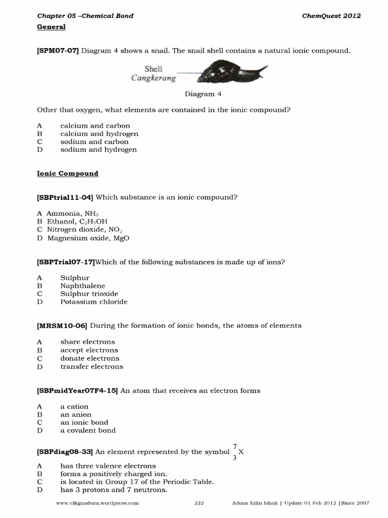 Chemical Bond | PDF
