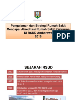 Dr. Rini Susilowati Dirut RSUD Ambarawa - Pengalaman RS Mencapai Akreditasi Paripurna