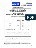 Shell Roll Stability - Previous Calcium Comples EP1 Mixture