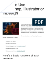 Photoshop vs Illustrator vs InDesign
