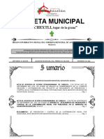 Gaceta Municipal - para La Prevencion y El Control de La Publicidad PDF