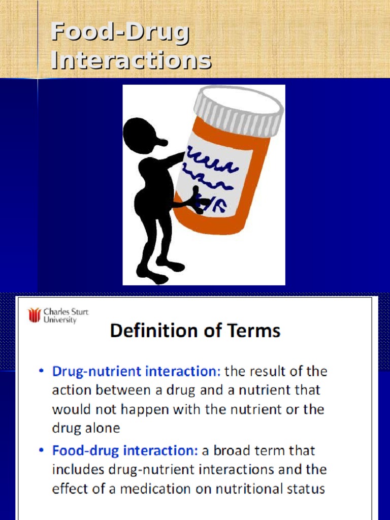 Food Drug Interactions 1 Ppt Pharmacokinetics Bioavailability