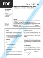 NBR 7165 Simbolos Graficos de Solda - Naval e Ferroviarios