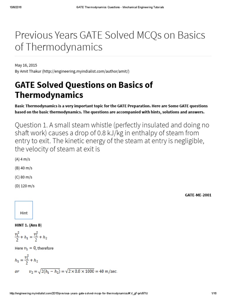 Ic engine ies gate ias 20 years question and answers