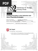 Guiding Principles in The Selection and Use of Teaching Strategies