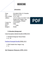 Devindira Prabu Resume