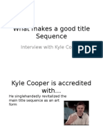 Kyle Cooper Interview