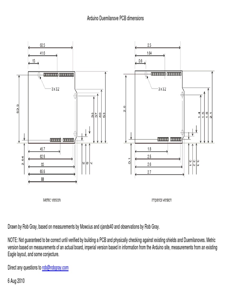 Arduino PCB Dimensions | PDF | Teaching Mathematics