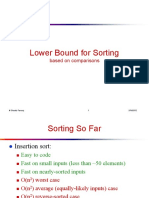 Lower Bound for Sorting