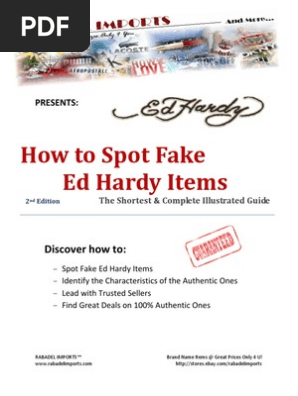 How to Spot Fake Ed Hardy Items - The Complete Illustrated Guide