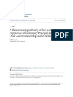 A Phenomenological Study of The Lived Experiences of Elementary Principals Involved in Dual-Career Relationships With Children