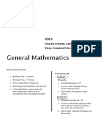 WMET HSC 2013 General Mathematics