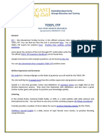 Itp Toefl Self-Study Resources PDF