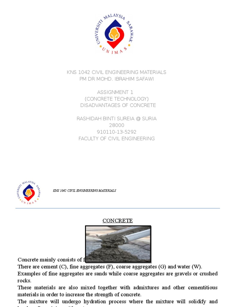 Assignment 1 (1) (Concrete) | PDF | Construction Aggregate | Concrete
