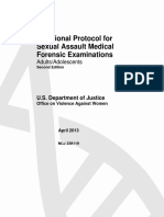 A National Protocol For Sexual Assault Medical Forensic Examinations (Peace Corps)