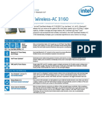 Intel® Dual Band Wireless-AC 3160 - Product Brief