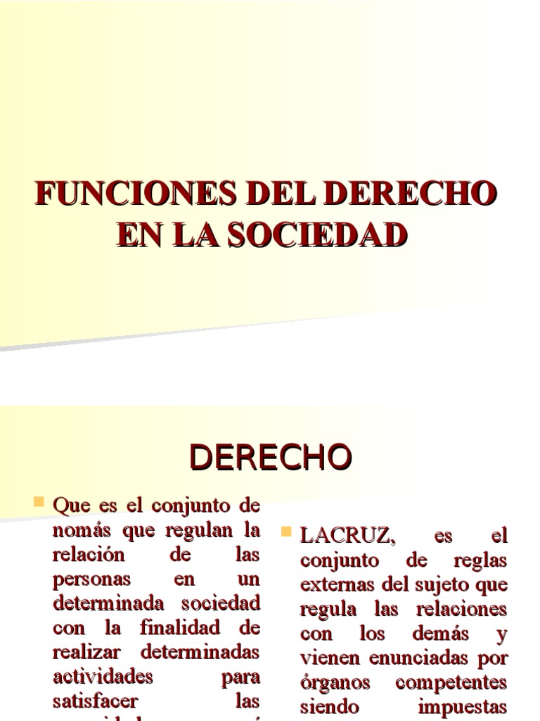 Funciones Del Derecho en La Sociedad PDF Conflicto (proceso) Sociedad