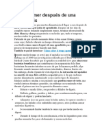 Cómo Comer Después de Una Apendicitis