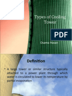 Types of Cooling Tower: Osama Hasan